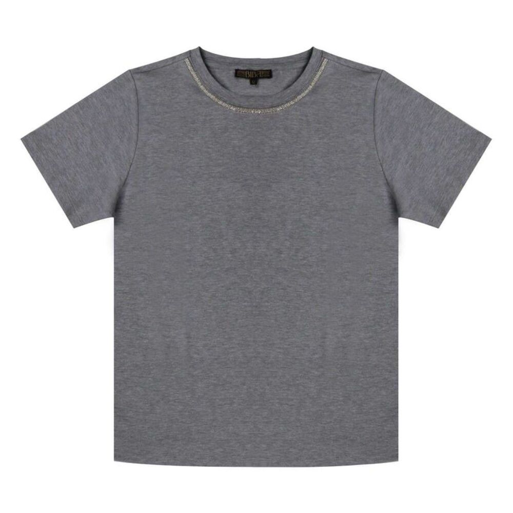 Biba Womens/Ladies Crew Neck Regular T-Shirt / Gray